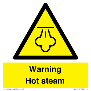 Warning Hot steam